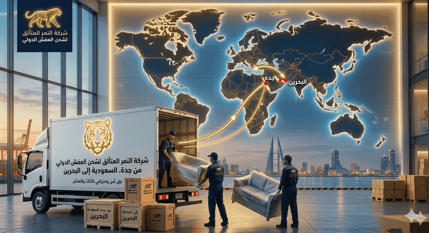 شحن عفش دولي من جدة الي البحرين